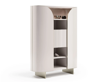DUNA - Leather highboard with doors by Capital Collection - view 2